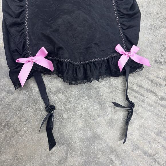 Victoria Secret Sexy Little Things Garter Dress Babydoll Chemise Lace Bow 36C - Picture 4 of 8